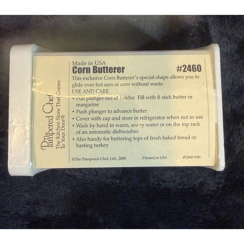 Pampered Chef CORN BUTTERER Gadget #2460 Corn Butter Retired  Kitchen NIP New